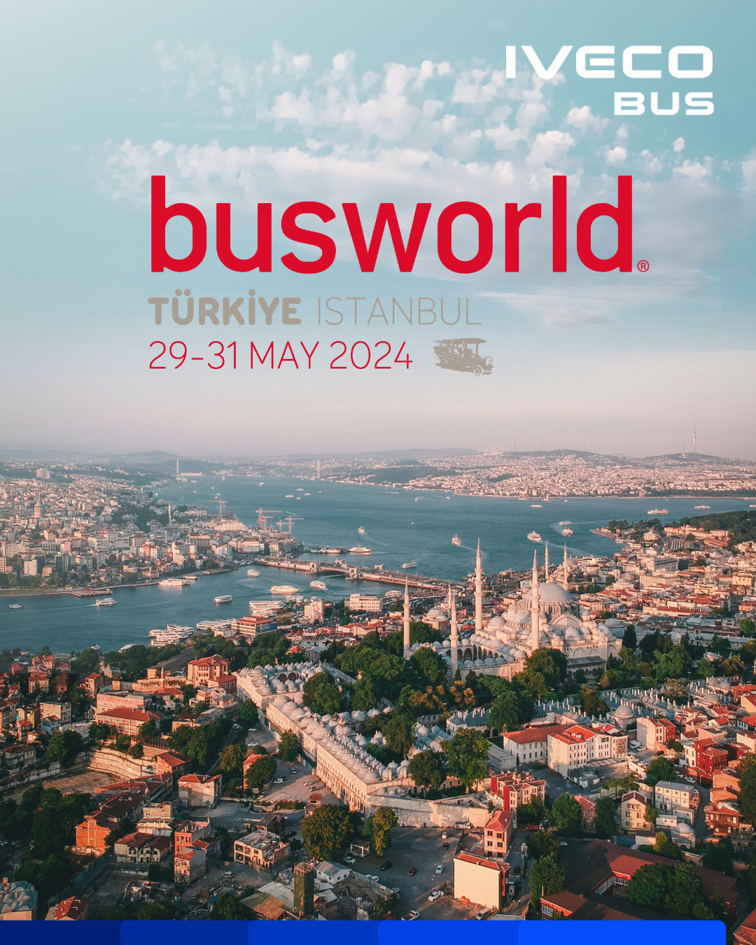 IVECO BUS exibirá soluções de mobilidade na Busworld Türkiye 2024